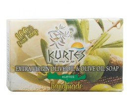 Натуральное оливковое мыло KURTES с ароматом лаванды - 90г
