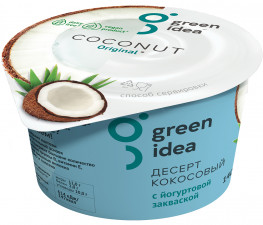 Десерт кокосовый Green Idea с йогуртовой закваской 140 гр