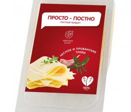 ПРОСТНО ПОСТНО растительный сыр со вкусом прованских трав, нарезка 150 г